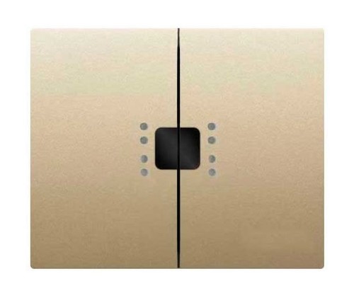 Клавиша двойная с линзами Legrand GALEA LIFE, титан
