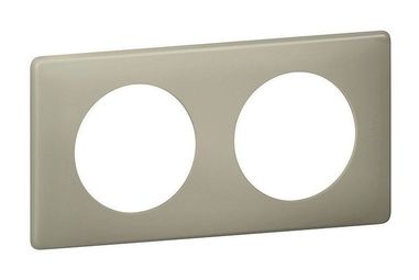 Рамка 2 поста CELIANE, зеленая перкаль