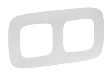 Рамка 2 поста VALENA ALLURE, жемчужный