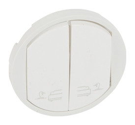 Клавиша двойная CELIANE, белый