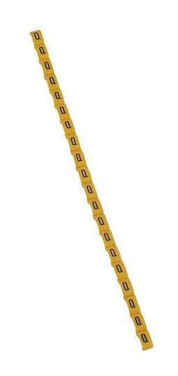 Маркер Duplix - чёрная маркировка на желтом фоне - заглавная буква Q