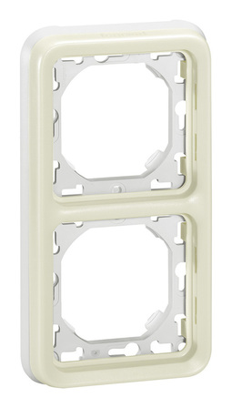 Рамка 2 поста PLEXO 55, вертикальная, белый
