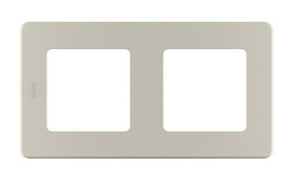 Рамка 2 поста INSPIRIA, шампань, 673948